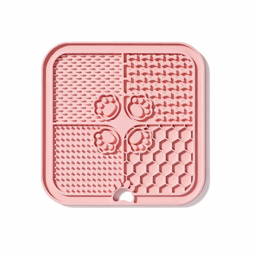 Square 4-Section Lick Mat for Dogs & Cats