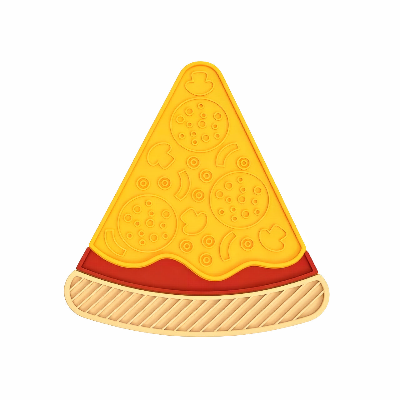 Pizza Puzzle Silicone Suction Lick Pad