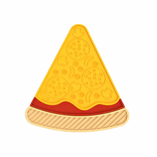 Pizza Puzzle Silicone Suction Lick Pad