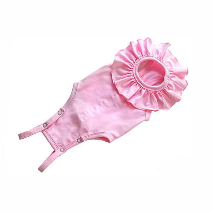 Ruffled Soft Pet Recovery Tank Top