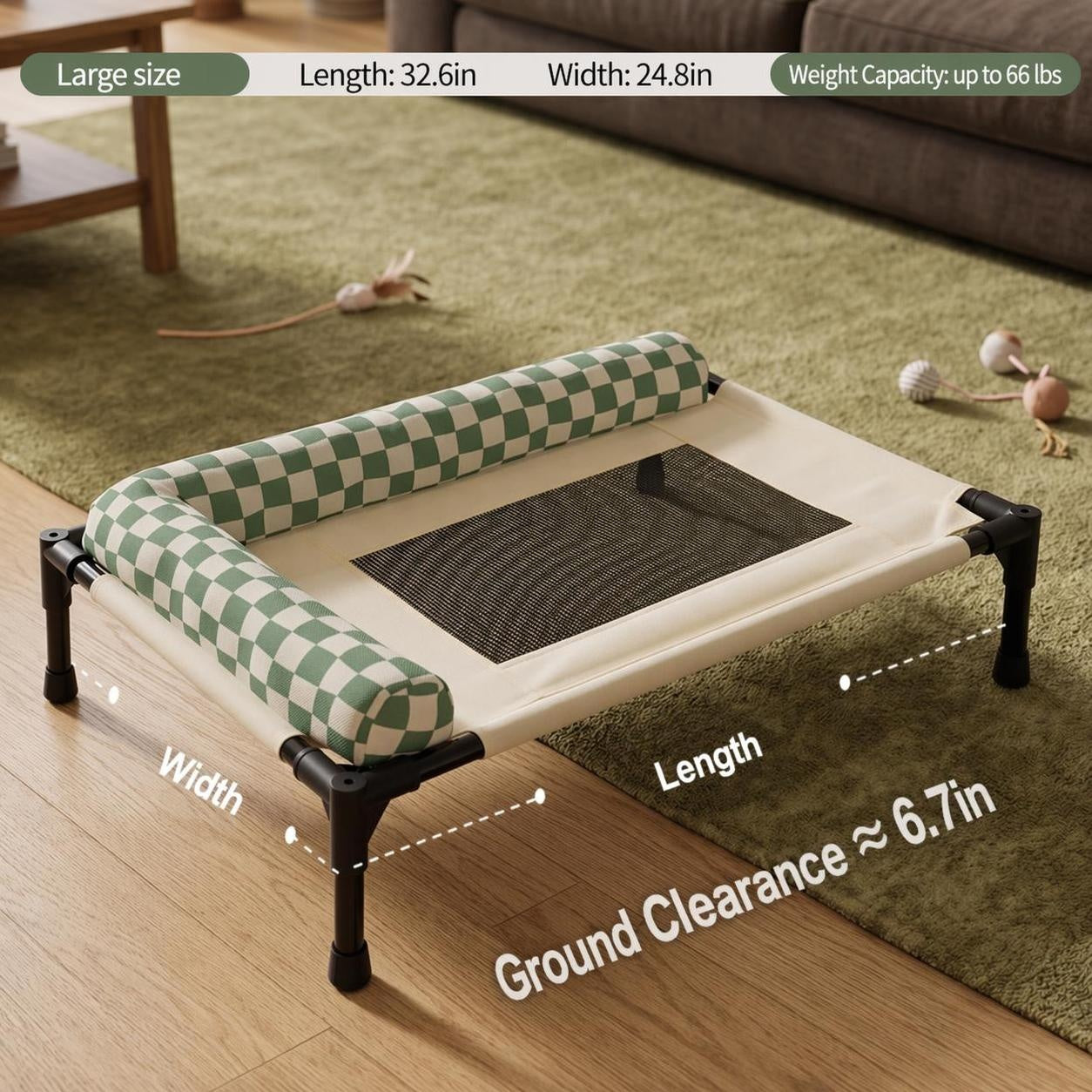 Tech Fabric Elevated Dog Cot Bed