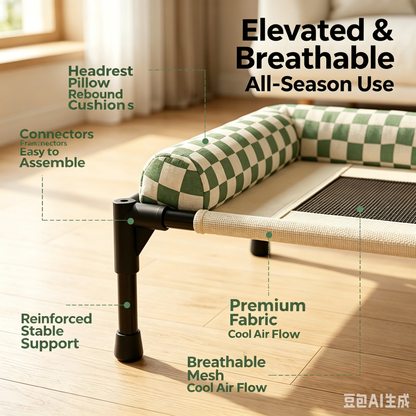 Tech Fabric Elevated Dog Cot Bed