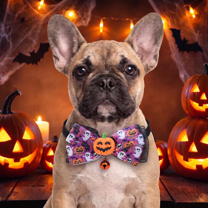 Halloween Dog Bow Tie Collar